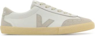 Veja White Natural Logo Sneakers