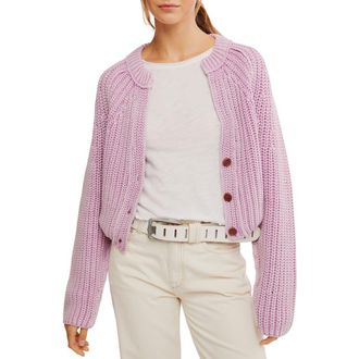 Free People Sweet Nothing Cotton Cardigan in Spring Fling at Nordstrom Rack, Size X-Large