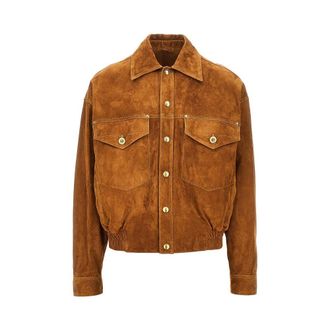 Versace Suede leather jacket Man 50