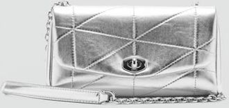 Mango Borsa a tracolla falda argento - Donna - Taglia unica - MANGO