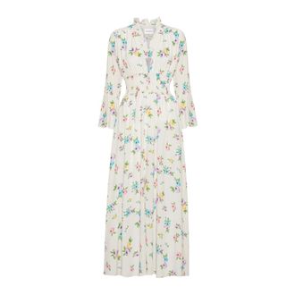 Americandreams Sally Lange Jurk - Dames - Maxi kleedjes - Veelkleurig - M - Kleedjes