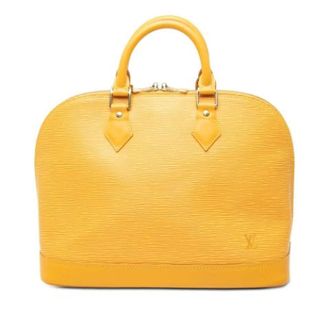Louis Vuitton Tweedehands leren Louis Vuitton tassen - Dames - Pre-owned - Geel - Maat: ONE Size Leer