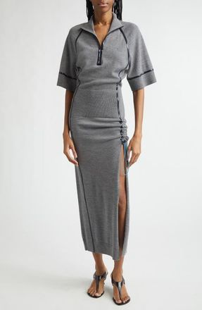 Coperni Technical Merino Wool Midi Sweater Dress in Grey Grey at Nordstrom, Size X-Small