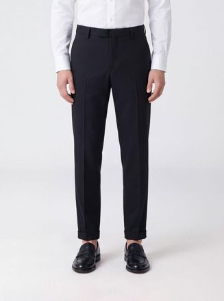 Dondup Gaubert Slim Fit Stretch Cotton Chino Trousers in Brown