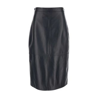 Antonelli Dames, Rokken, Zwart, Maat: M Leer