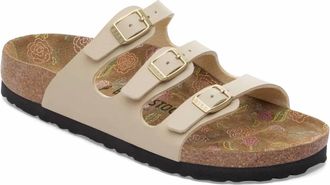 Birkenstock Womens Florida Flowers Sandal In Sandcastle