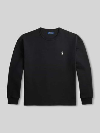 Polo Ralph Lauren Relaxed Fit Langarmshirt aus reiner Baumwolle in Black, Gr&ouml;&szlig;e XXL