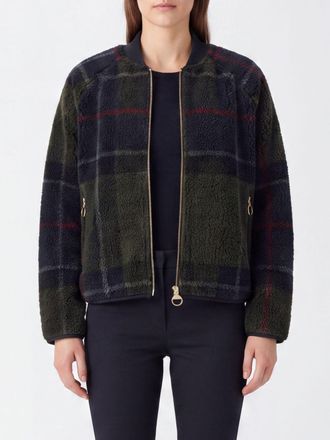 Barbour Tartan Pattern Fleece Zip-Up Jacket