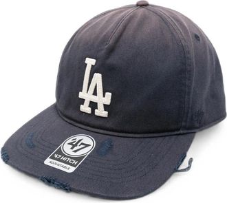 Represent Distressed Logo-embroidered Cap