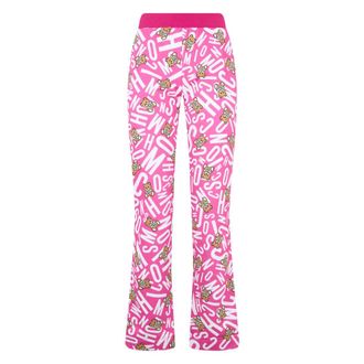 Moschino Flared Trousers with Details - female - Moschino - Wide Trousers - Pink - S - Trousers