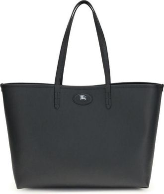 Burberry Zwarte Kalfsleer Bos Taurus Schoudertas