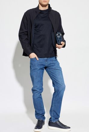 Emporio Armani Jeans With Tapered Legs, Mens, Blue