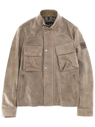 Belstaff Racemaster Air Cow Leather Stand Collar Jacket