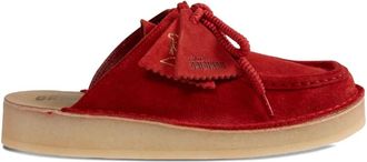 Clarks Mules Nomad in pelle scamosciata - Rosso