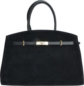 Isabella Rhea Zwart Rundleer Tas