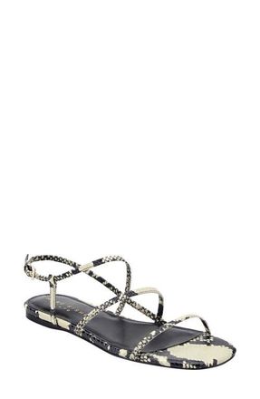 Marc Fisher Elysha Slingback Sandal in Bone Snake Embossed at Nordstrom, Size 5.5