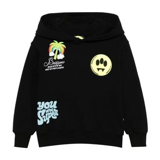Barrow Hooded Sweatshirt - male - BARROW - Kids Sweatshirts - Black - 10 Y - Kids