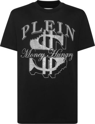 Philipp Plein T-shirt con strass - Nero