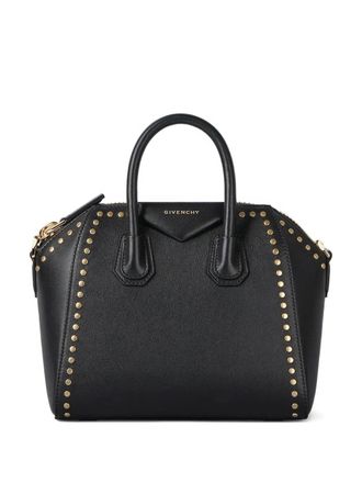 Givenchy mini Antigona tote bag - women - CALFSKIN/Cotton/Acrylic - One Size - Black