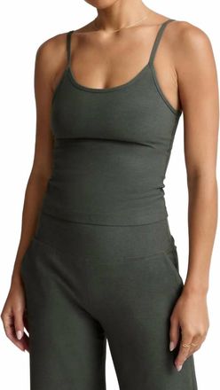 Beyond Yoga Spacedye Forever Waist Length Tank In Storm Heather