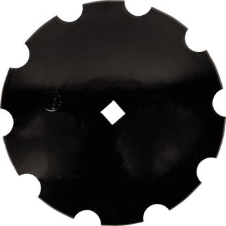 AMA Disco frangizolle dentato con &oslash; 610mm spessore 5mm e foro quadrato di 41mm