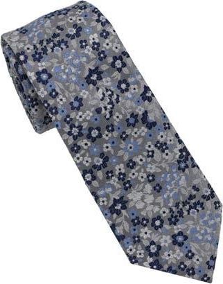 Ben Sherman Floral Jacquard Slim Tie in Silver Grey at Nordstrom Rack