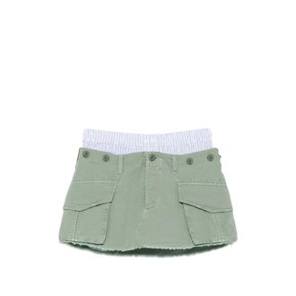 Alexander Wang Cargo Raw-cut Skirt