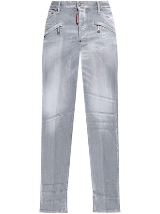 Dsquared2 Gerafelde jeans - Grijs