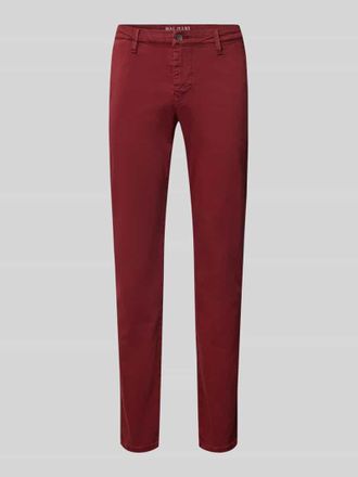M.A.C Regular Fit Hose mit G&uuml;rtelschlaufen Modell Lennox in Rot, Gr&ouml;&szlig;e 34/30