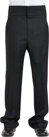 Patrizia Pepe Wool Elastane Trousers - Black