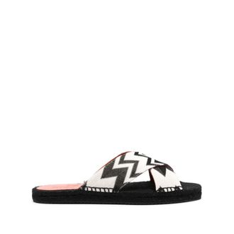 Missoni Cross-Band Espadrille Slider - Dames - Schoenen - Veelkleurig - Maat: 36 EU Leer