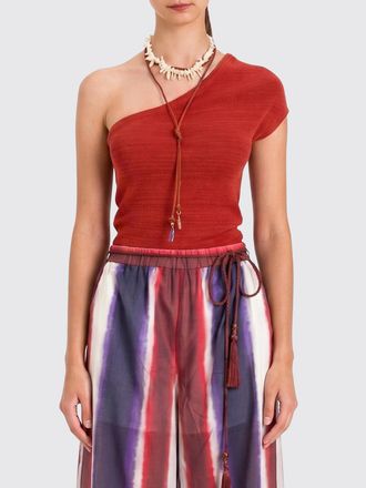 Twin-Set Top a monospalla in misto cotone