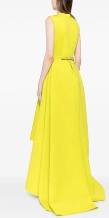 Saiid Kobeisy Neoprene Dress With High-Low Skirt
