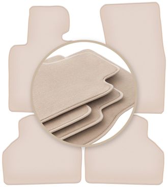 OEM Alfombrillas Beige Premium Para: Bmw 7 E65 Sed&aacute;n 2001-2008