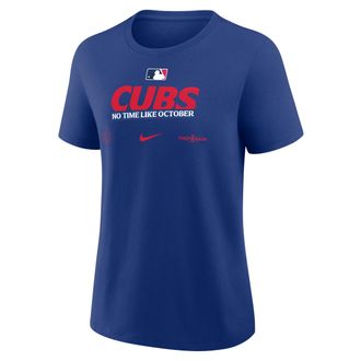 Nike Chicago Cubs 2026 Postseason Authentic Collection Nike Womens MLB T-Shirt in Blue | 01K94EWEJW-D28
