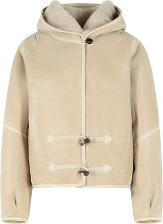 Isabel Marant Isabel Marant Amiel korte jas van ecru schapenvacht