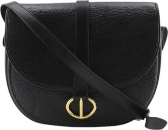 Dior Pre-owned Calf Shoulder Bag - CD Logo Vintage - Dames - Vintage Schoudertas - Zwart - ONE Size - Leer - Vintage