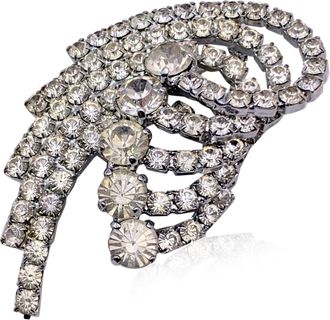 Dolce & Gabbana Dolce & Gabbana metalen broche met kristallen