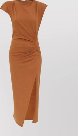 Isabel Marant asymmetric draped dress side slit
