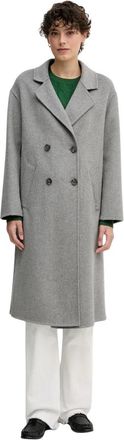 Gaud&igrave; Double-Breasted Coat - Dames - Mantel - Grijs - S - Wol - Jassen