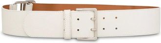 Alberta Ferretti Cintura in pelle con fibbia - Bianco