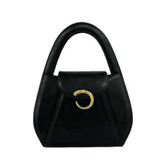Cartier Tweedehands leren handtassen - Dames - Vintage Handtas - Zwart - ONE Size - Vintage
