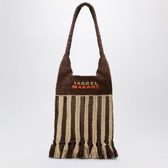 Isabel Marant Striped raffia bag