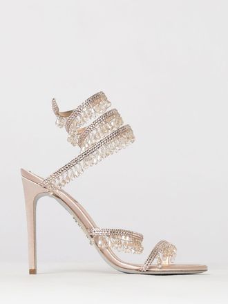 Rene Caovilla Sandalo Chandelier in raso con cristalli e strass