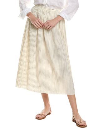 Alexis Alexis Rezza Linen-Blend Midi Skirt