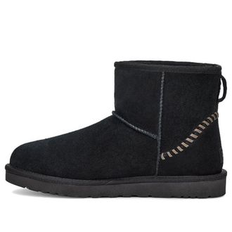 UGG Classic Mini Deco Suede Boot Black 1115565-BLK