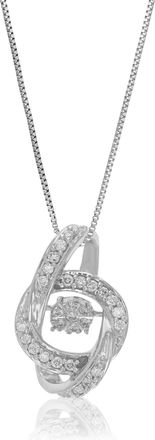 Vir Jewels 1/6 cttw Lab Grown Diamond Pendant Necklace in Sterling Silver with Chain For Women