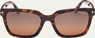 Tom Ford Selby Polarized Square Sunglasses