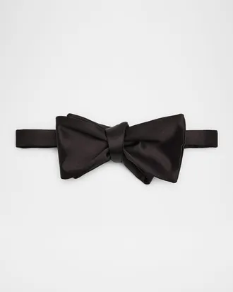 Tom Ford Men & apos;s Satin Self-Tie Butterfly Bow Tie