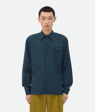 Bottega Veneta Camicia In Twill Di Lana - Bottega Veneta